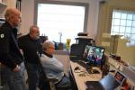 2012 Skyping with LM Gianetti from Jim Glickenhaus' garage